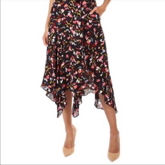 A.L.C Roslyn Silk Multi Print Dress Sz 14 NWT - Picture 3 of 6